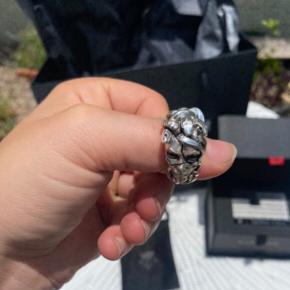 Brand New - Nightrider Patrona Ring with Onxy Eyes Size 9.5 - Picture 2 of 11